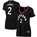 Kawhi Leonard Toronto Raptors Women's 2019 NBA Finals Champions Fast Break Replica Player Jersey Black – Statement Edition