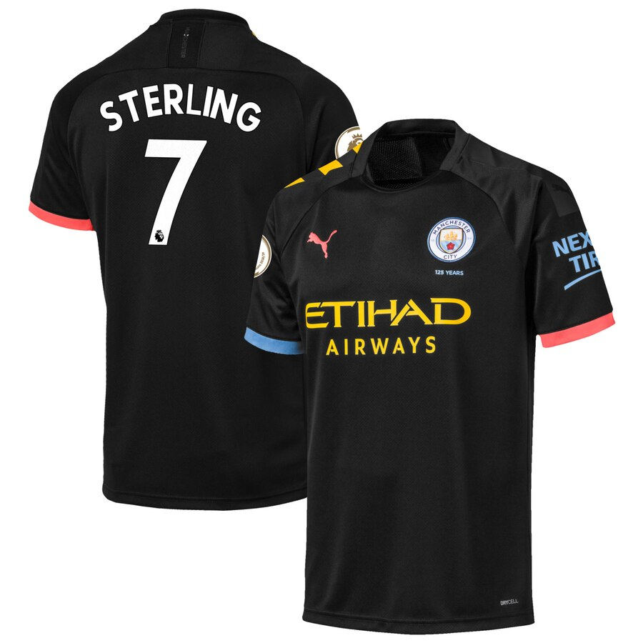 Raheem Sterling 2019/20 Away Replica Player Jersey – Black