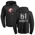 #61 BARRETT Men's New York Yankees Fanatics Branded Black Personalized Midnight Mascot Pullover Hoodie