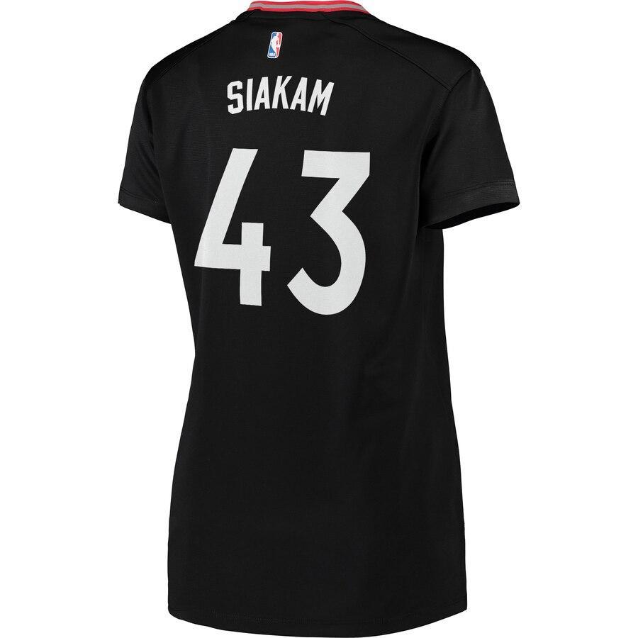Pascal Siakam Toronto Raptors Women's 2019 NBA Finals Champions Fast Break Replica Player Jersey Black – Statement Edition