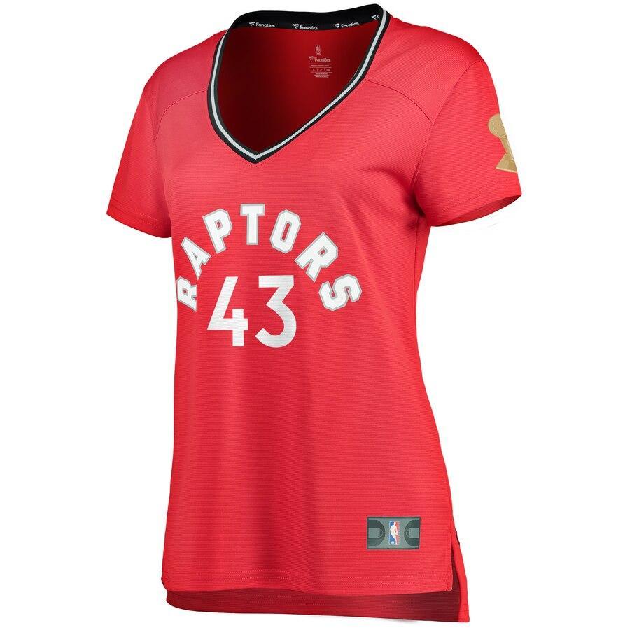 Pascal Siakam Toronto Raptors Women's 2019 NBA Finals Champions Fast Break Replica Player Jersey Red – Icon Edition