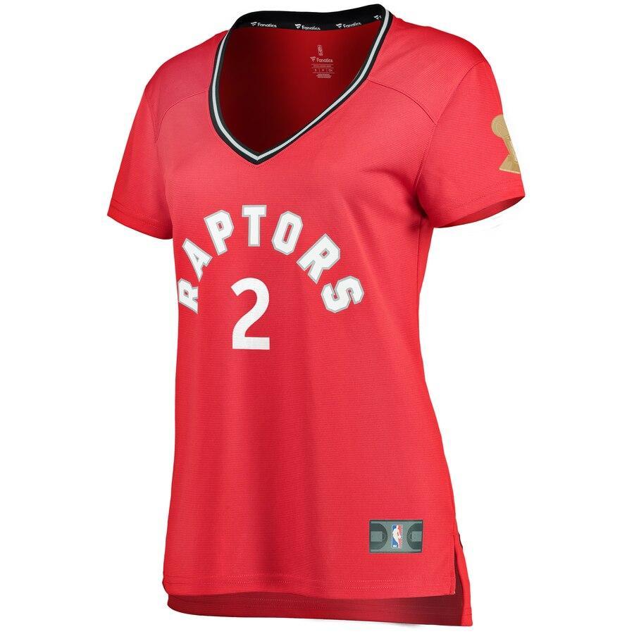 Kawhi Leonard Toronto Raptors Women's 2019 NBA Finals Champions Fast Break Replica Player Jersey Red – Icon Edition