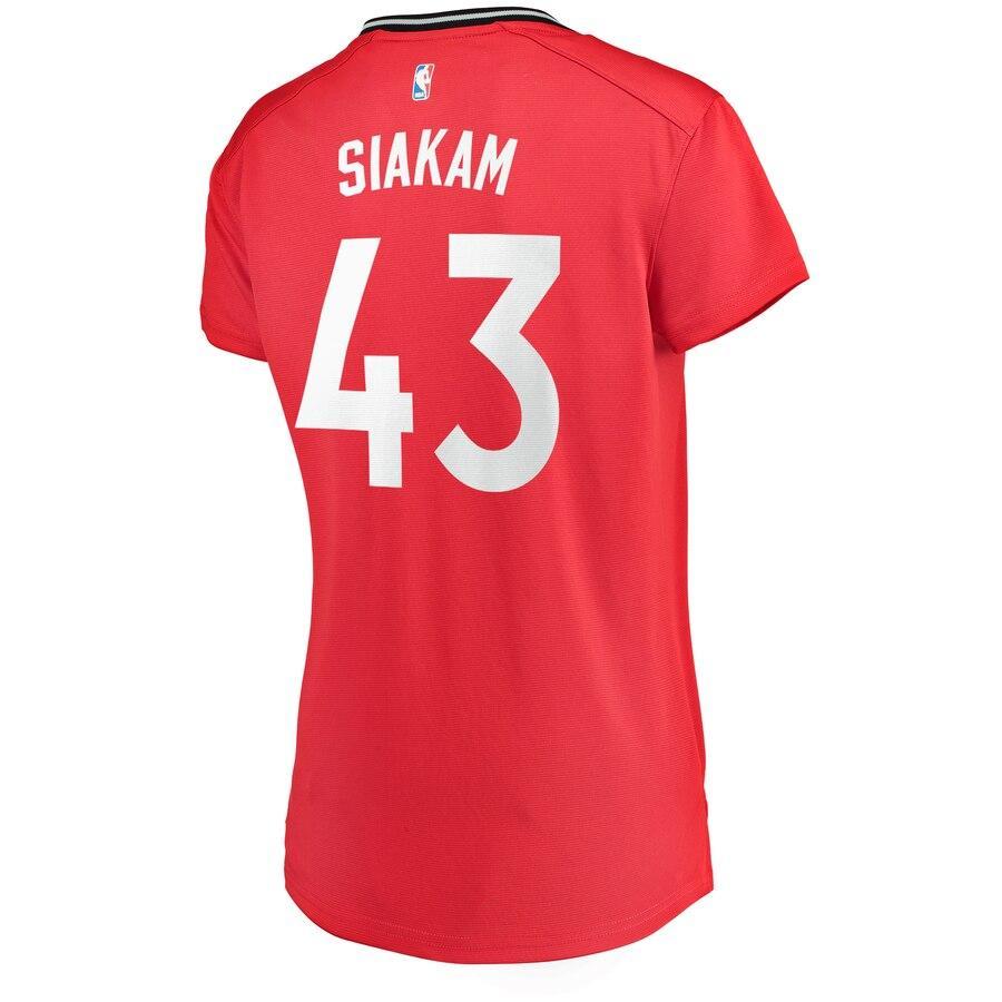 Pascal Siakam Toronto Raptors Women's 2019 NBA Finals Champions Fast Break Replica Player Jersey Red – Icon Edition
