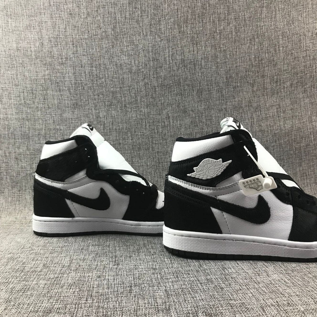 Retro Basketball Shoe 1 Mid Black White Concord Style AJ1