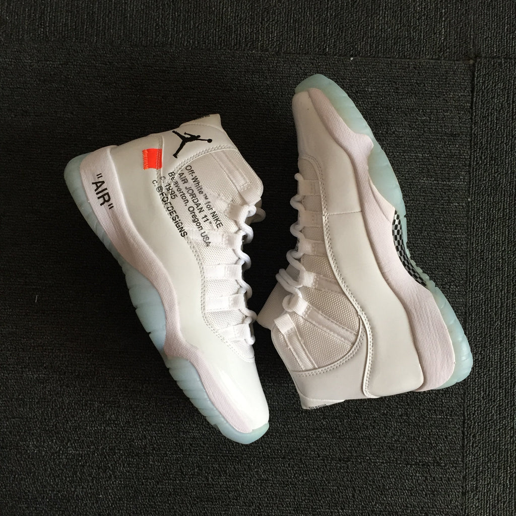Retro Basketball Shoe 11 x Off White AJ11 x OW