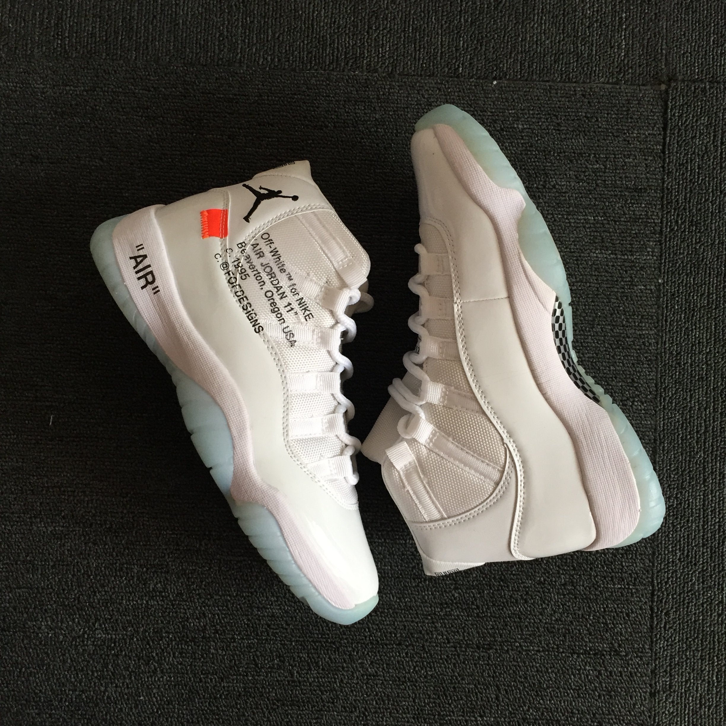 Retro Basketball Shoe 11 x Off White AJ11 x OW