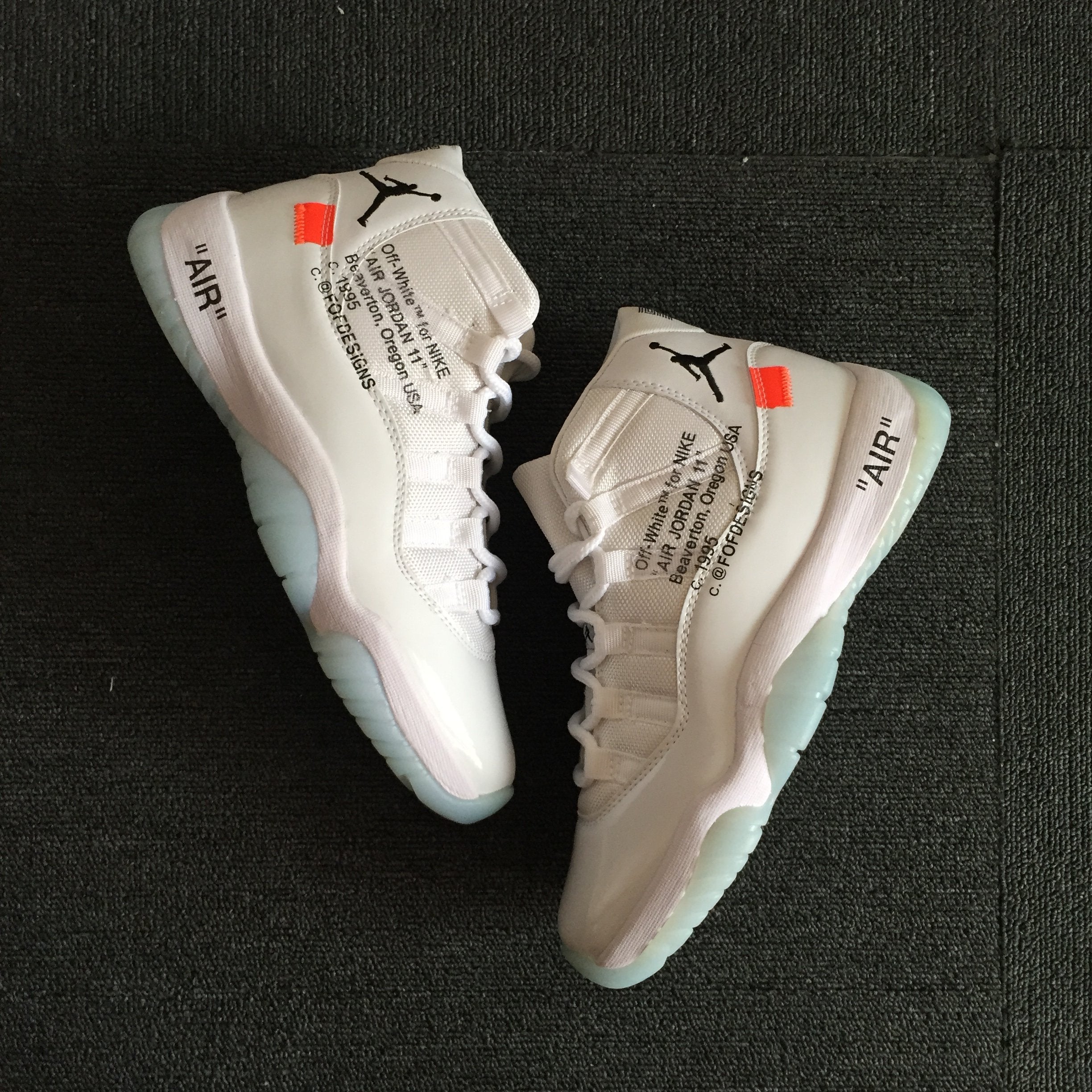 Retro Basketball Shoe 11 x Off White AJ11 x OW