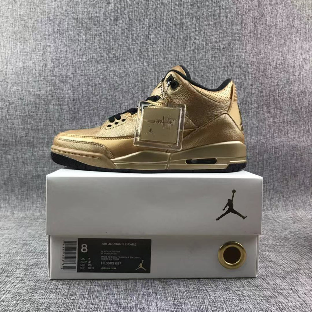 Retro Basketball Shoe 3 61 X Golden Limited Edition AJ3