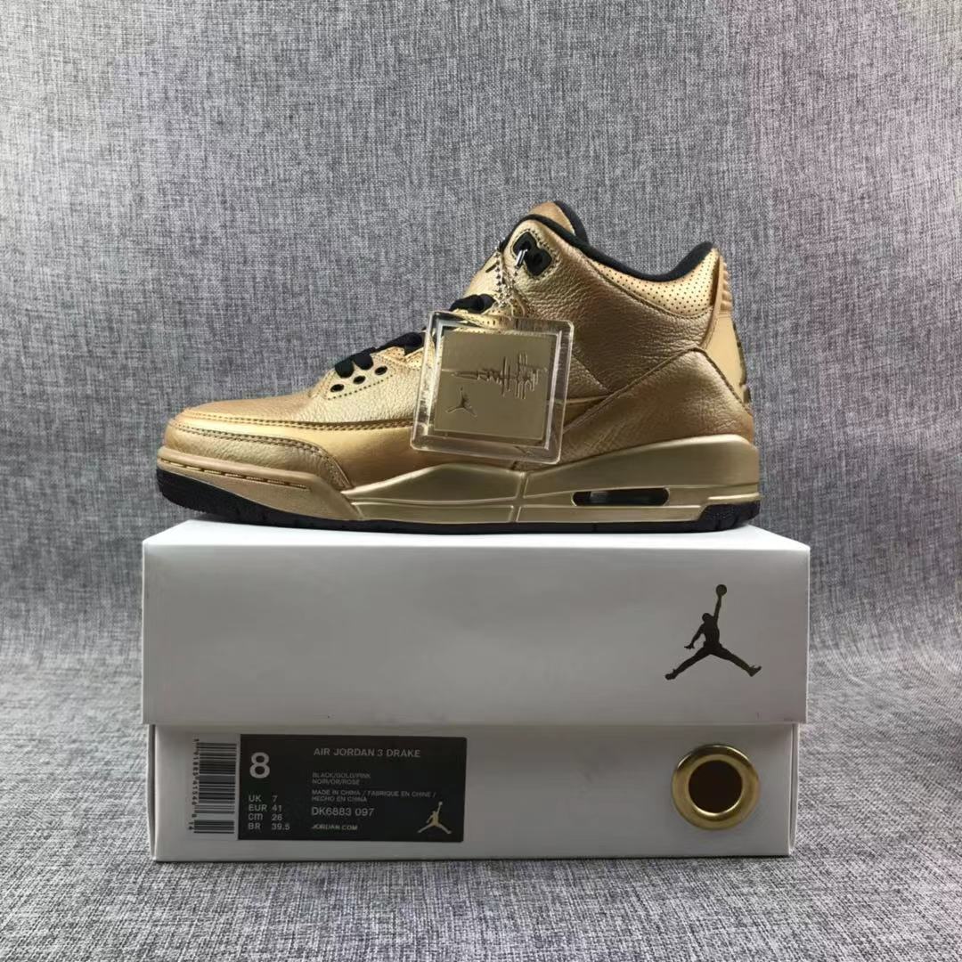 Retro Basketball Shoe 3 61 X Golden Limited Edition AJ3
