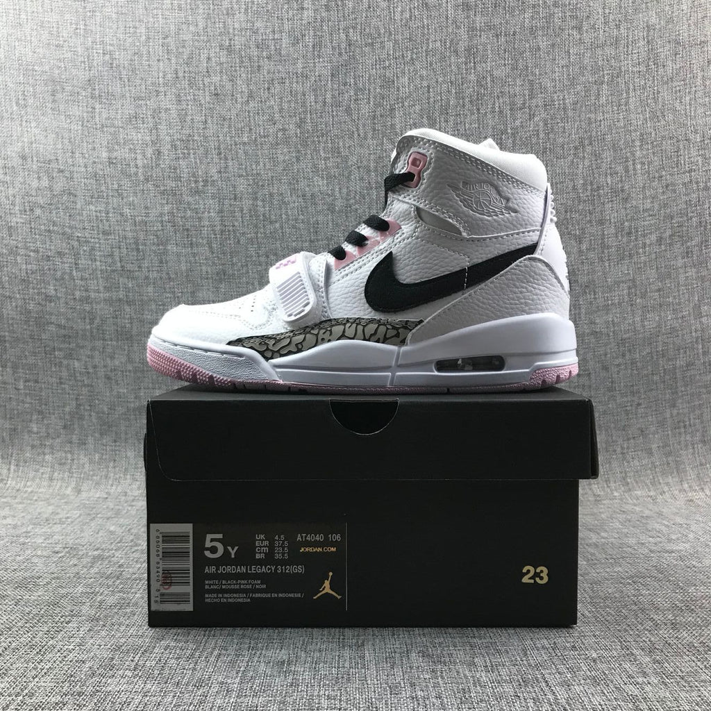 Retro Basketball Shoe 312 Black White Cement AJ312
