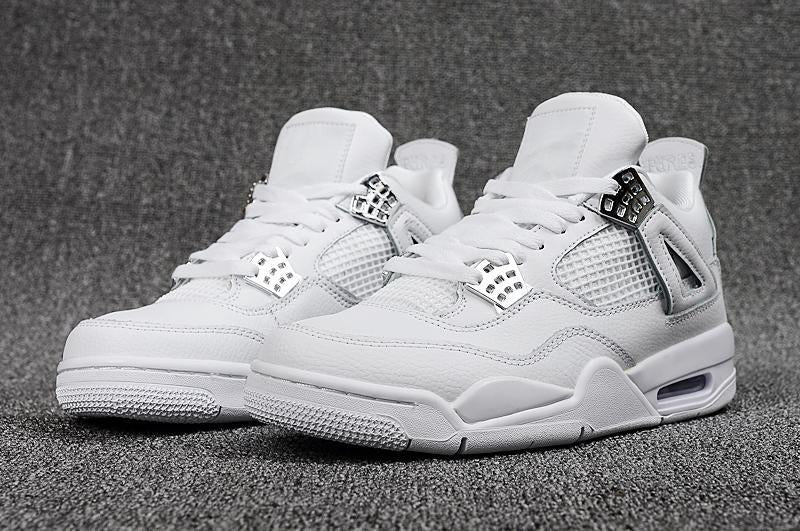 Retro Basketball Shoe 4 All White AJ4