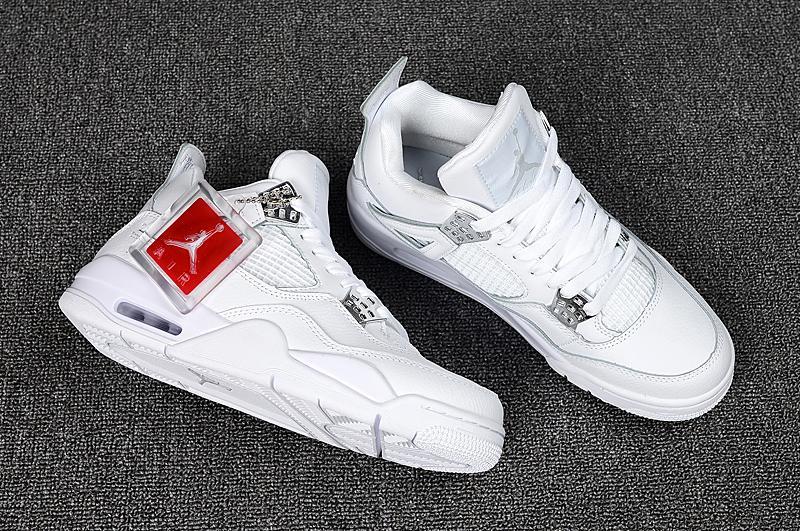 Retro Basketball Shoe 4 All White AJ4