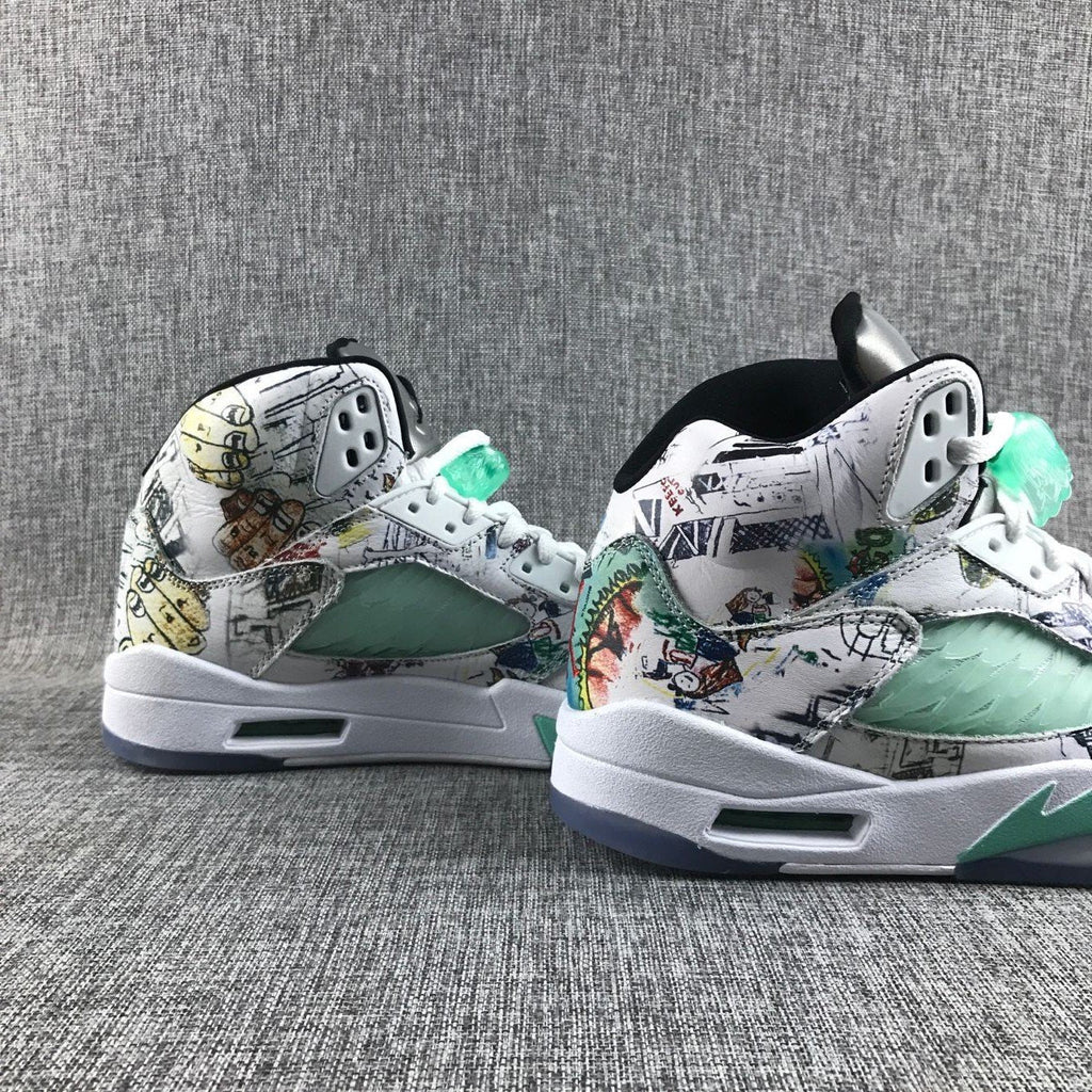 Retro Basketball Shoe 5 Colorful Comic AJ5