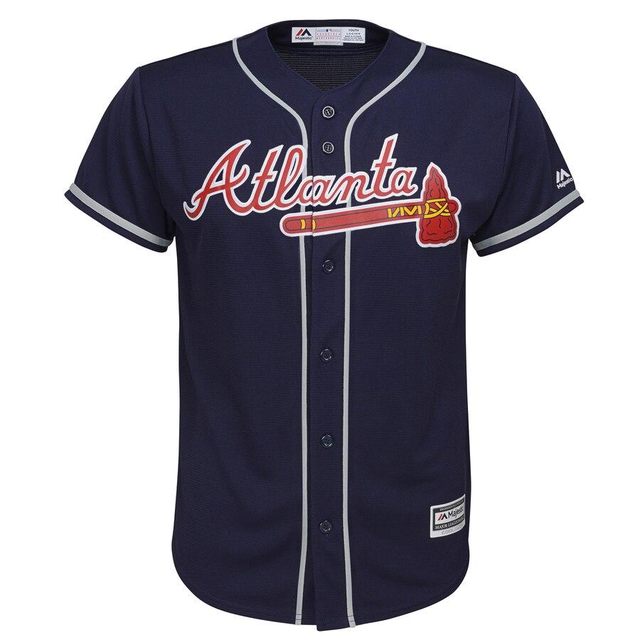 Freeman 5 Atlanta Braves Youth Navy Official Cool Base Player Jersey