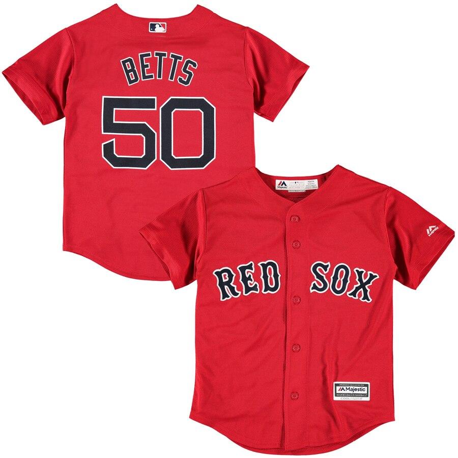 Mookie Betts Boston Red Sox Youth Navy Alternate Official Cool Base Player Jersey