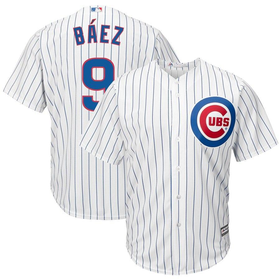 Javier Baez Chicago Cubs Majestic Away Cool Base Player Replica Jersey