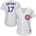 Kris Bryant 17 Chicago Cubs Women's Gray Cool Base Replica Player Jersey