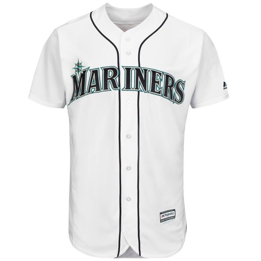 Men's Seattle Mariners Edgar Martinez Majestic White Home Cool Base Player Jersey