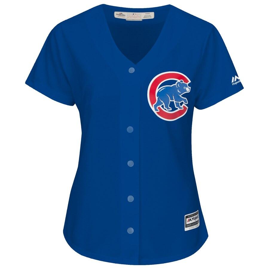 Kris Bryant 17 Chicago Cubs Women's Gray Cool Base Replica Player Jersey