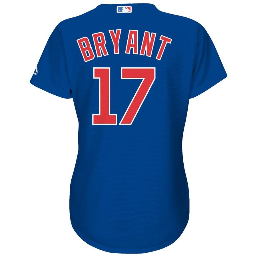 Kris Bryant 17 Chicago Cubs Women's Gray Cool Base Replica Player Jersey
