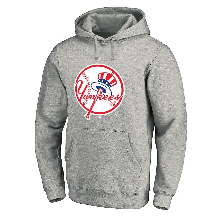 Copy of #54 CHAPMAN Men's New York Yankees Ash Personalized Backer Pullover Hoodie