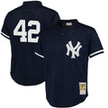 Men's New York Yankees Mariano Rivera Mitchell & Ness Navy Cooperstown Mesh Batting Practice Jersey