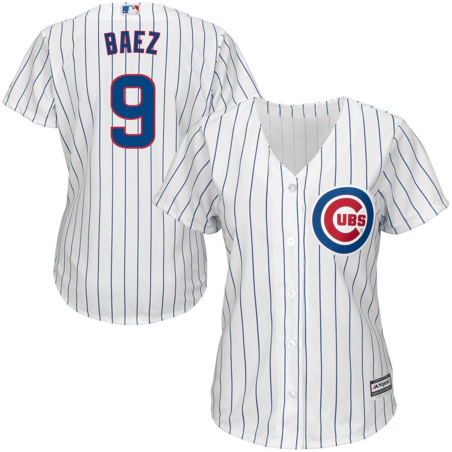 Javier Baez 9 Chicago Cubs Women's Alternate Cool Base Replica Player Jersey