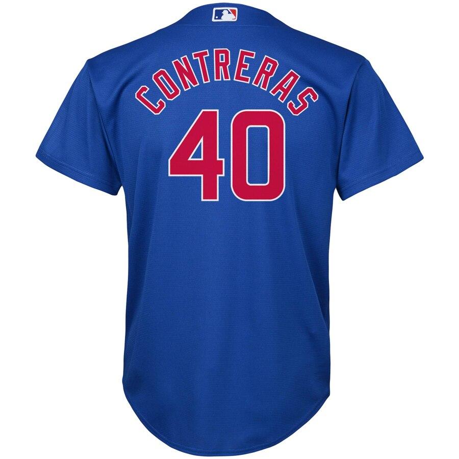 Wilson Contreras 40 Chicago Cubs Youth Royal Alternate Official Cool Base Player Jersey