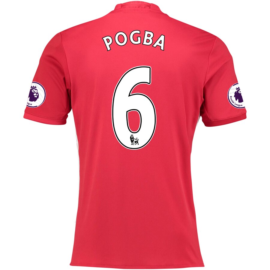 Paul Pogba 2016/17 Home Replica Player Jersey - Red