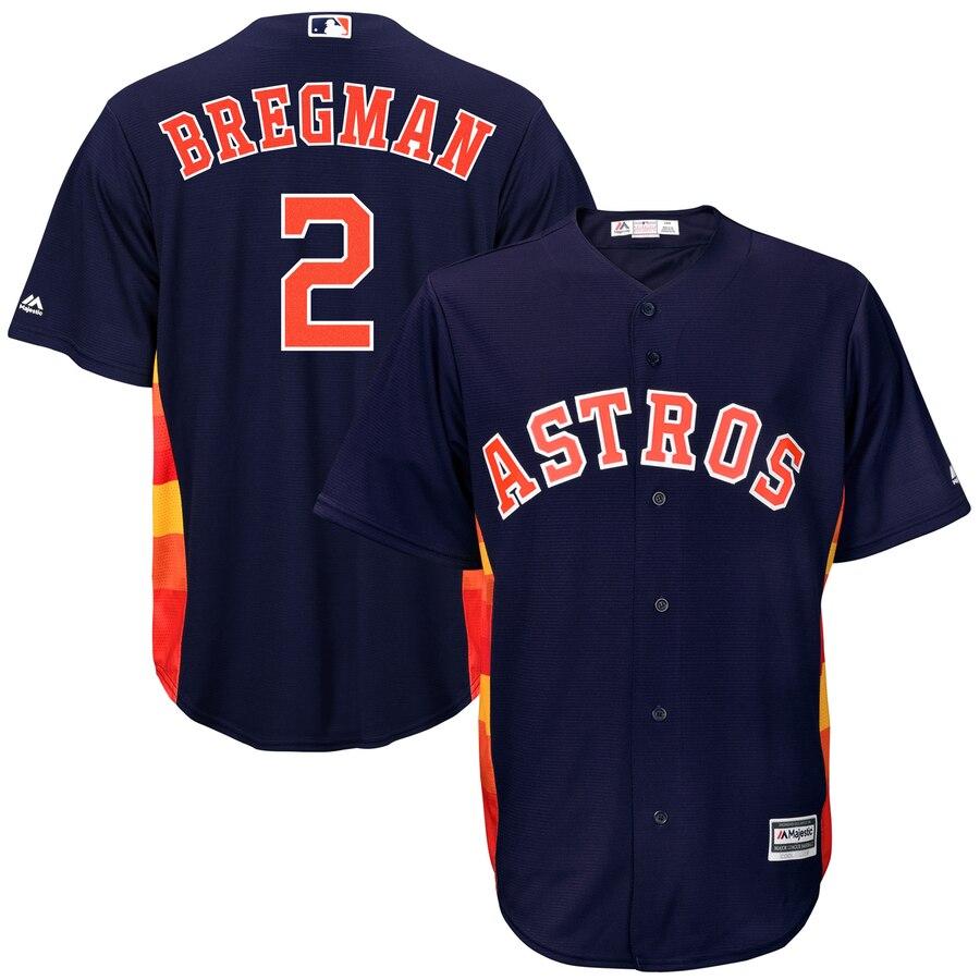 Alex Bregman 2 Houston Astros Home Official Cool Base Player Replica Jersey