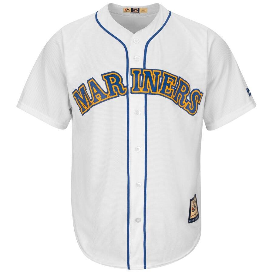 Men's Seattle Mariners Edgar Martinez Majestic White Cooperstown Collection Cool Base Player Jersey