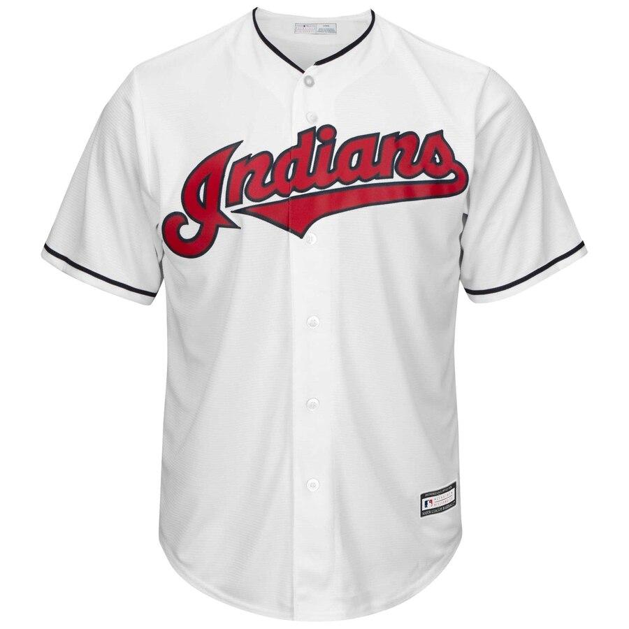Lindor 12 Cleveland Indians Youth White Home Replica Player Jersey