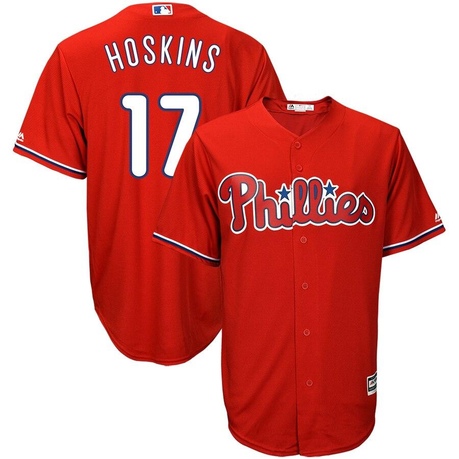 Rhys Hoskins Philadelphia Phillies Alternate Official Cool Base Player Jersey