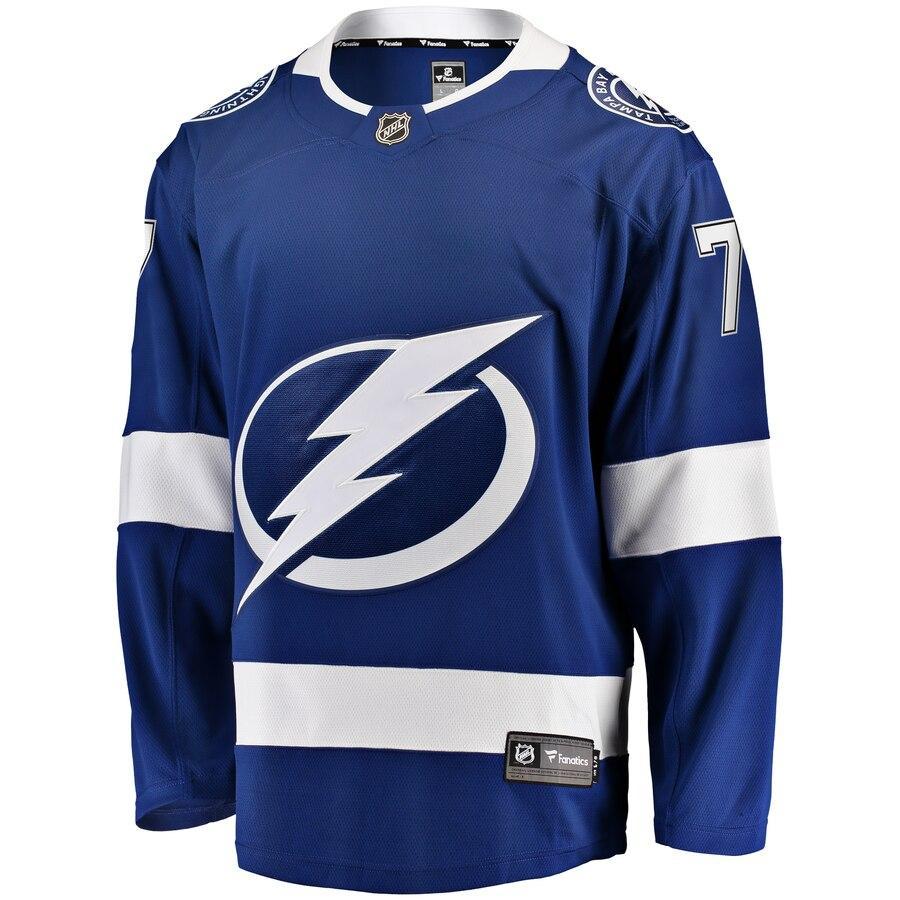 Victor Hedman Tampa Bay Lightning Branded Home Premier Breakaway Player Jersey – Blue