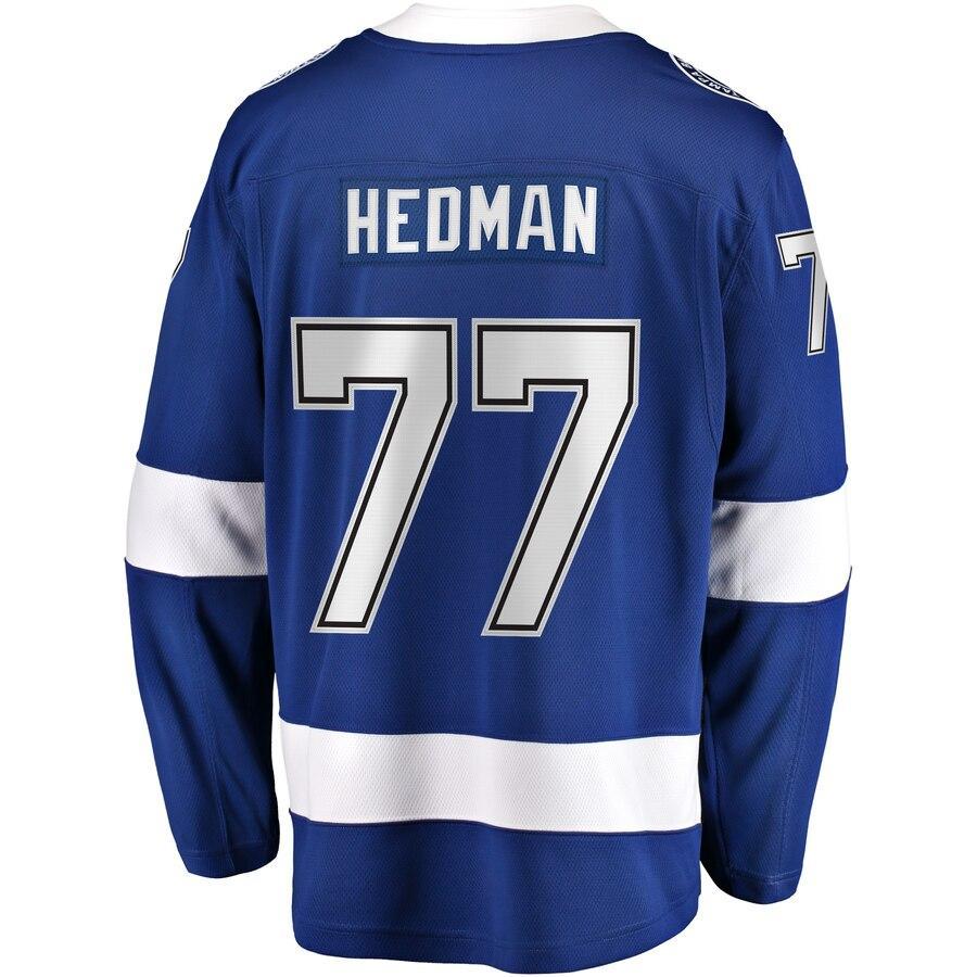 Victor Hedman Tampa Bay Lightning Branded Home Premier Breakaway Player Jersey – Blue