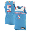 De'Aaron Fox Sacramento Kings 2018-19 Authentic Jersey Blue - City Edition