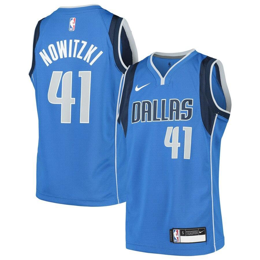 Dirk Nowitzki Dallas Mavericks Youth Swingman Jersey Blue – Icon Edition
