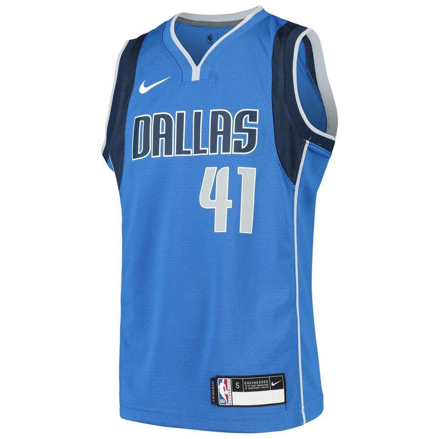 Dirk Nowitzki Dallas Mavericks Youth Swingman Jersey Blue – Icon Edition