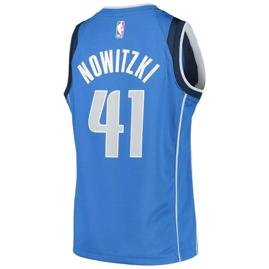 Dirk Nowitzki Dallas Mavericks Youth Swingman Jersey Blue – Icon Edition