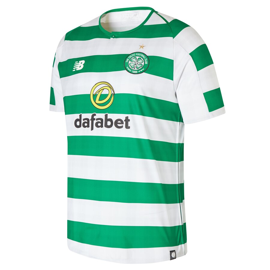 Celtic New Balance 2018/19 Home Replica Jersey – White/Green
