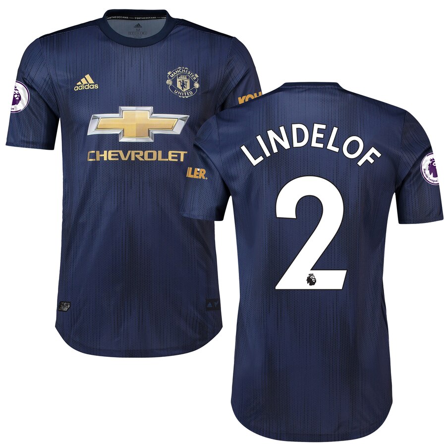 Victor Lindelof 2018/19 Third Authentic Player Jersey – Navy