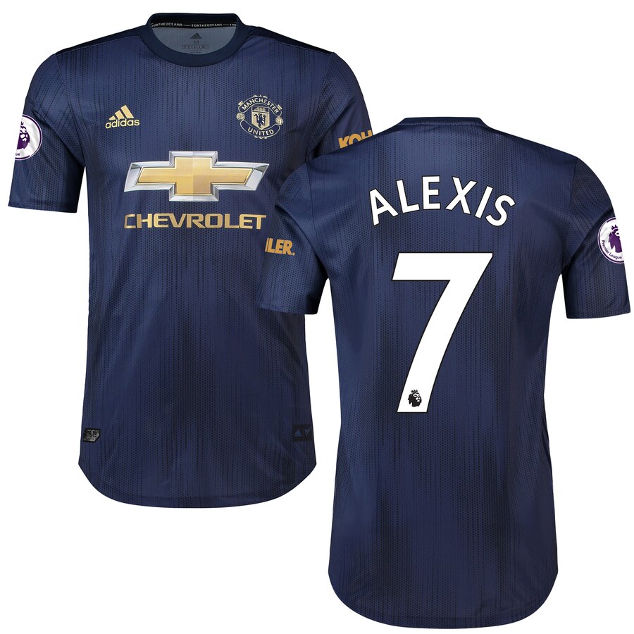 Alexis Sanchez 2018/19 Third Authentic Player Jersey – Navy