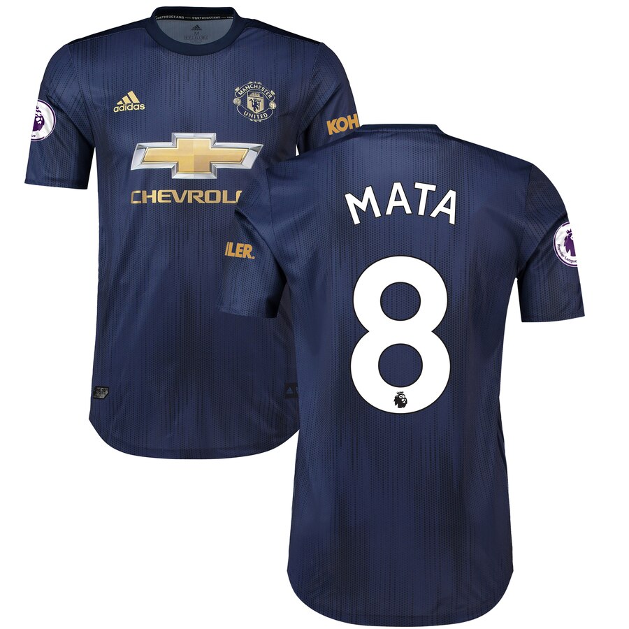 Juan Mata 2018/19 Third Authentic Player Jersey – Navy