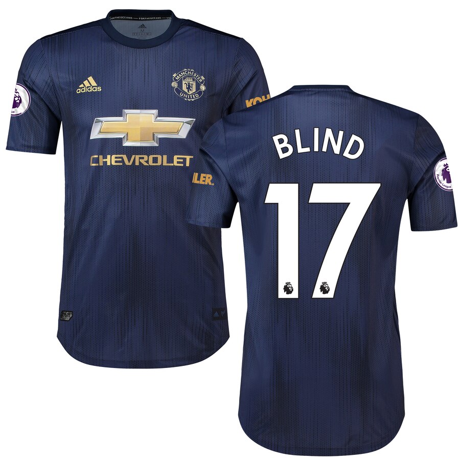 Daley Blind 2018/19 Third Authentic Player Jersey – Navy