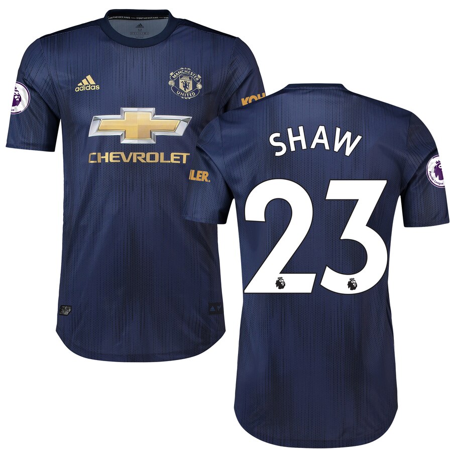 Luke Shaw 2018/19 Third Authentic Player Jersey – Navy