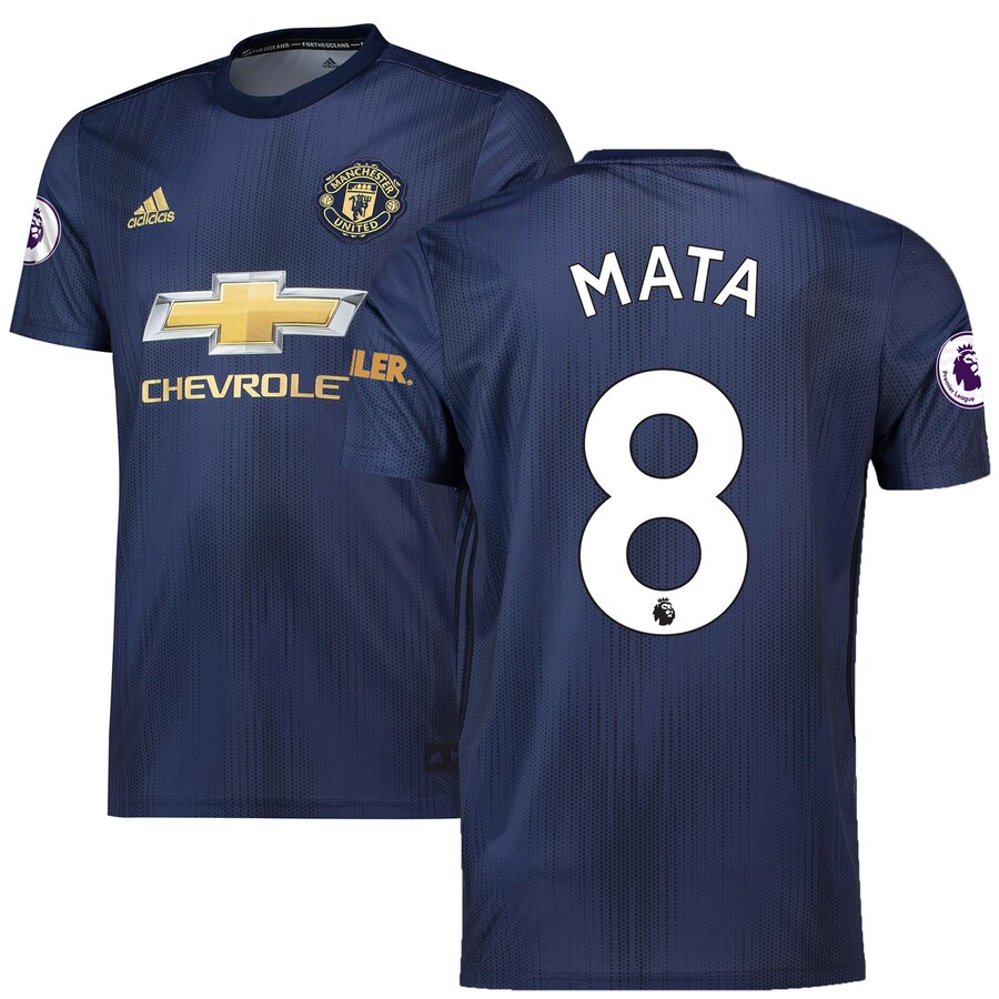Juan Mata 2018/19 Third Replica Player Jersey – Navy