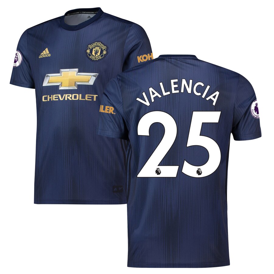 Antonio Valencia 2018/19 Third Replica Player Jersey – Navy