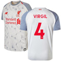 Virgil Van Dijk New Balance Youth 2018/19 Third Replica Player Jersey – Gray