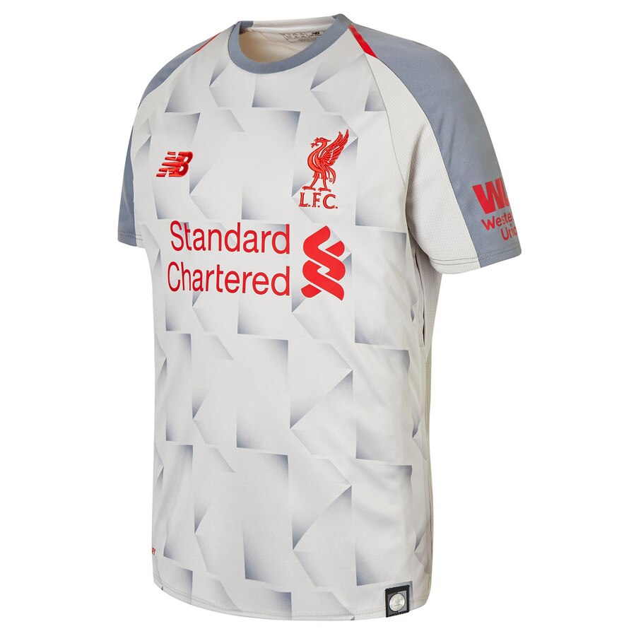 Virgil Van Dijk New Balance Youth 2018/19 Third Replica Player Jersey – Gray