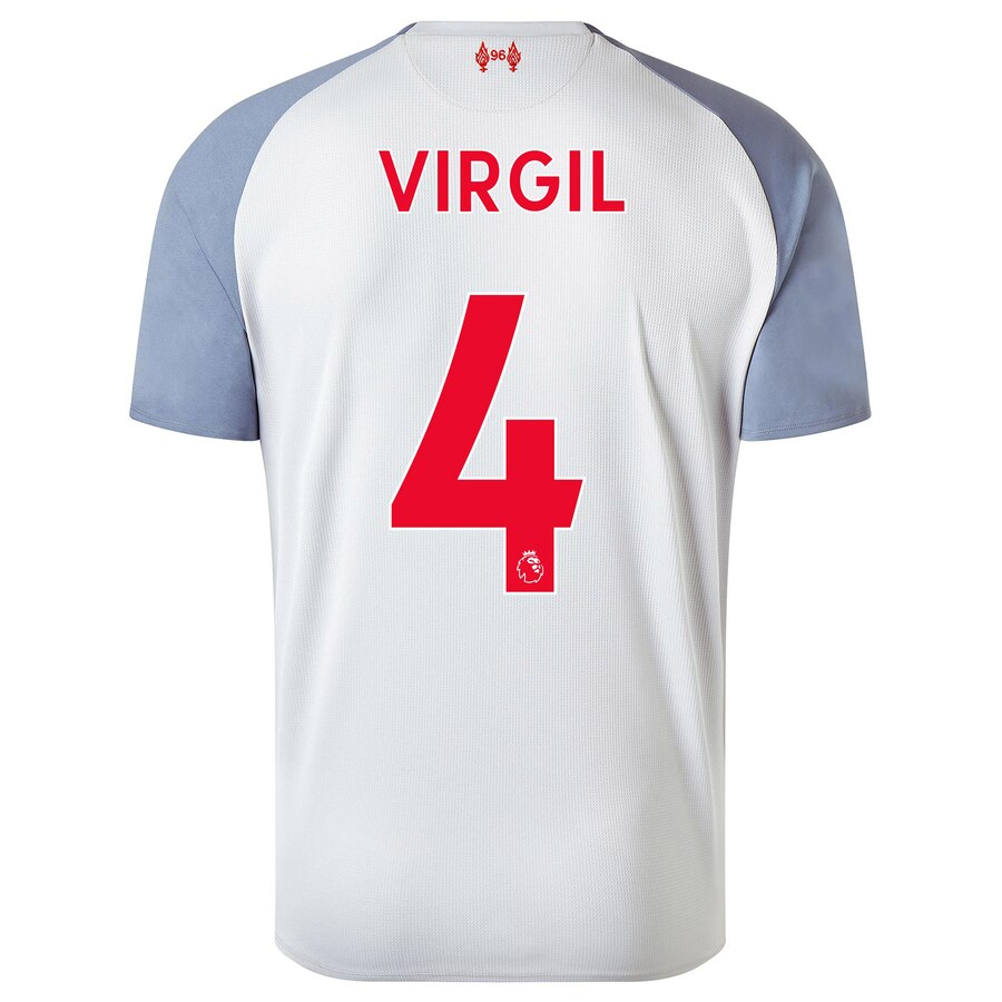 Virgil Van Dijk New Balance Youth 2018/19 Third Replica Player Jersey – Gray